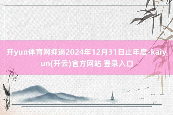   开yun体育网抑遏2024年12月31日止年度-kaiyun(开云)官方网站 登录入口