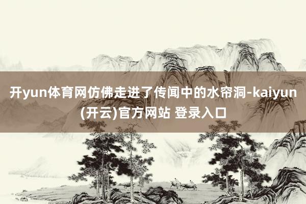 开yun体育网仿佛走进了传闻中的水帘洞-kaiyun(开云)