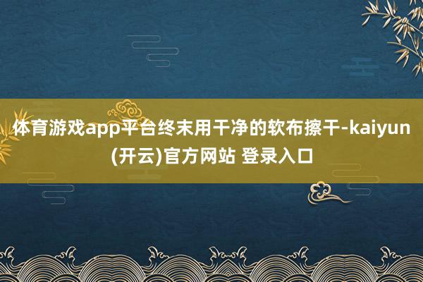 体育游戏app平台终末用干净的软布擦干-kaiyun(开云)官方网站 登录入口