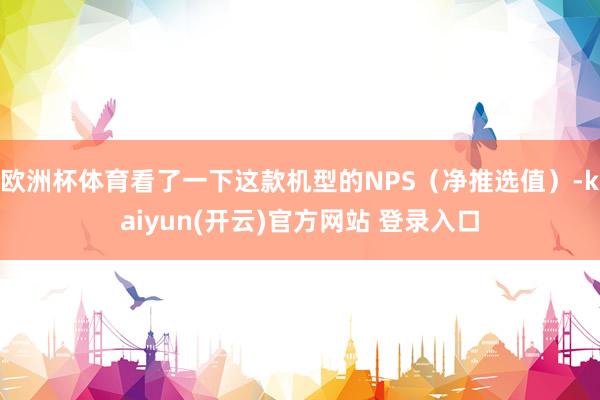 欧洲杯体育看了一下这款机型的NPS（净推选值）-kaiyun(开云)官方网站 登录入口
