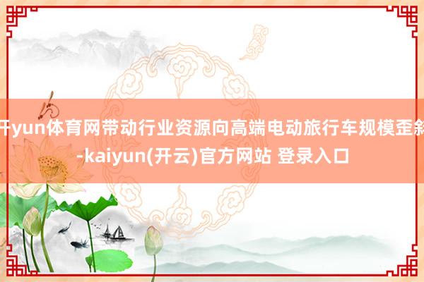 开yun体育网带动行业资源向高端电动旅行车规模歪斜-kaiy