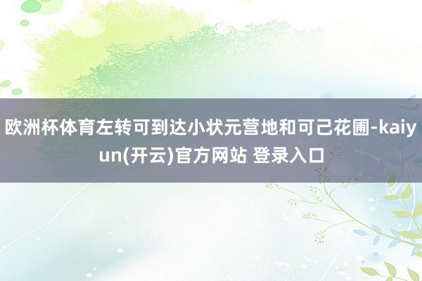 欧洲杯体育左转可到达小状元营地和可己花圃-kaiyun(开云)官方网站 登录入口